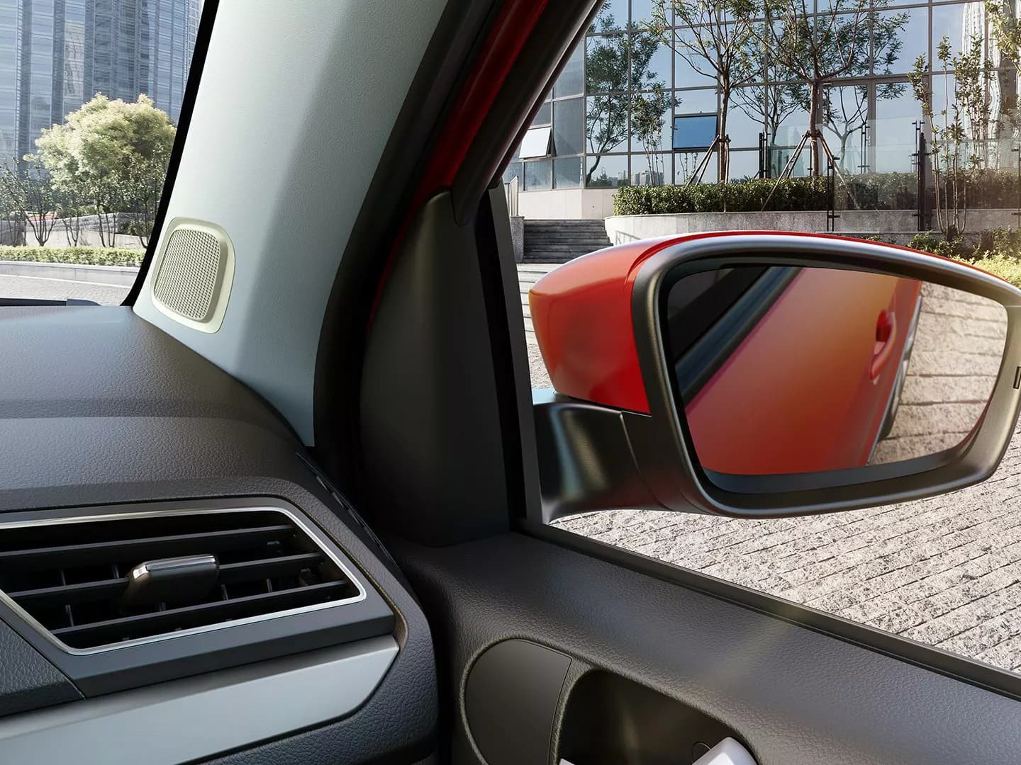 Interior de um Volkswagen Gol