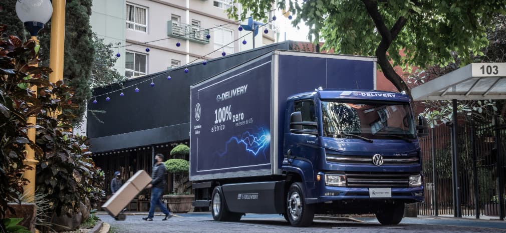 Seu caminhão elétrico da Volkswagen com consórcio